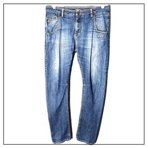 John John Jeans Men‎ 36x32 Medium Wash Slim Straight Vintage Edge Street Style